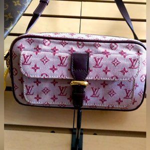 Louis Vuitton Red Denim Mini Lin Juliette